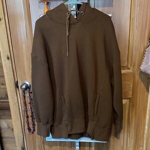 Oversized Brown Hoodie